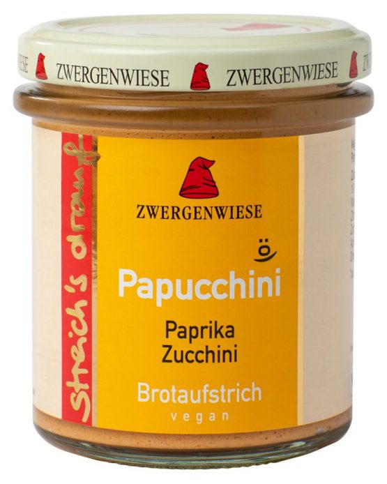 Zwergenwiese BIO krēms maizītēm “Papucchini” ar papriku un cukīni, 160g