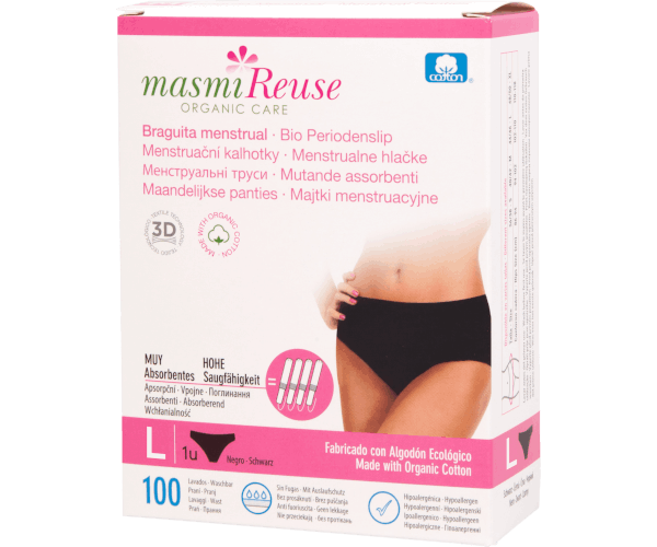 Masmi menstruālās biksītes, L izmērs