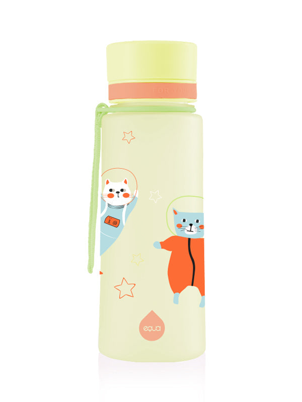 Equa BPA FREE ūdens pudele Space Catos, 600ml