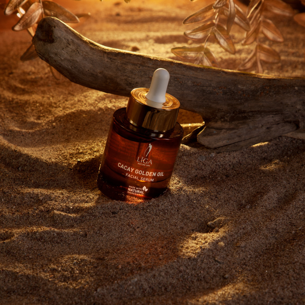Līga Nature SPA Cacay zelta eļļas serums sejas ādai, 30ml