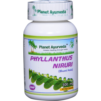 Planet Ayurveda uztura bagātinātājs Phyllanthus Niruri (filants), 60kaps.