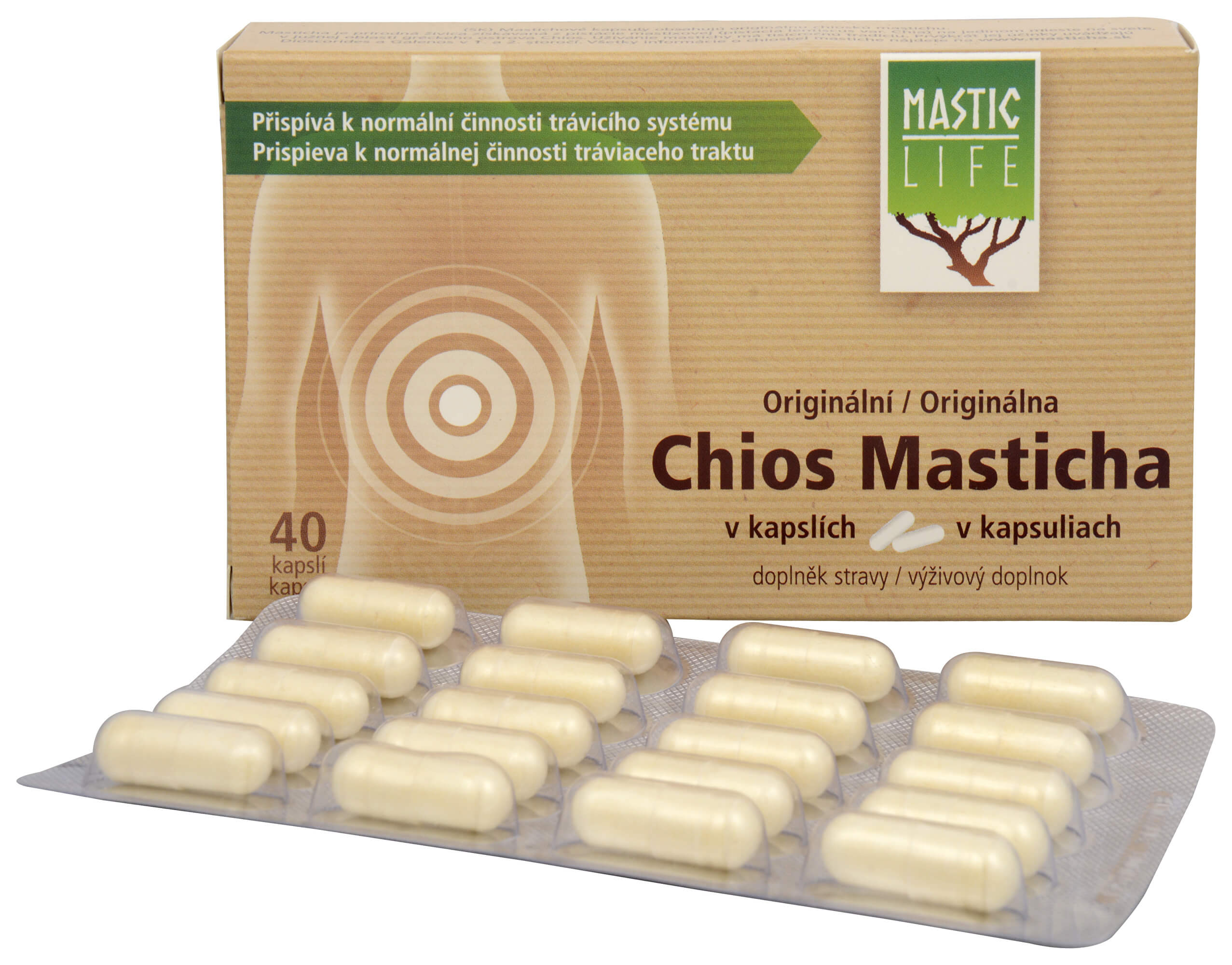Mastic Life uztura bagātinātājs ar mastikas pistācijas sveķiem Chios Masticha, 40kaps.