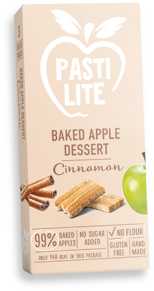 Pasti Lite ceptu ābolu deserts ar kanēli, bez pievienota cukura, 50g