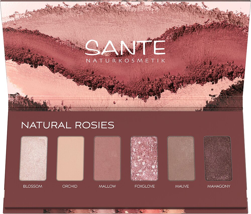 Sante acu ēnu palete Natural Rosies, 6x1g