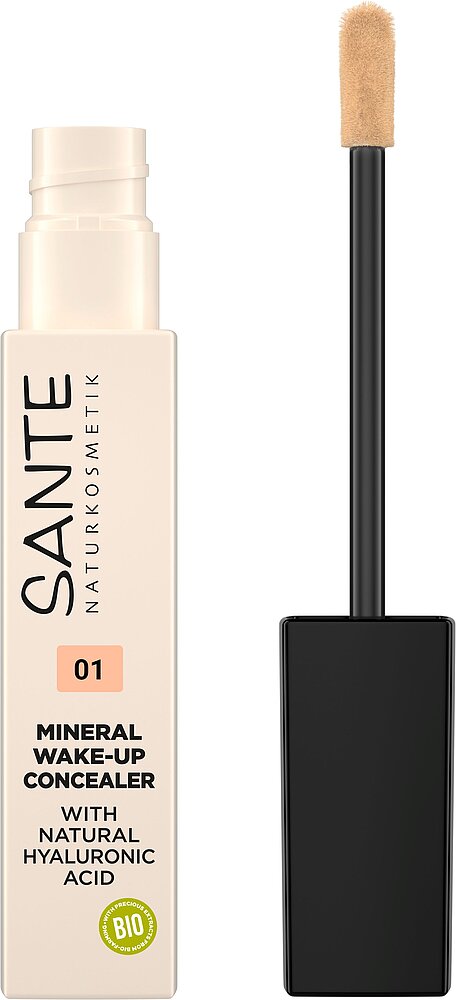 Sante Make Up šķidrais minerālu korektors (konsīleris) Wake Up, Neutral Ivory 01, 8ml