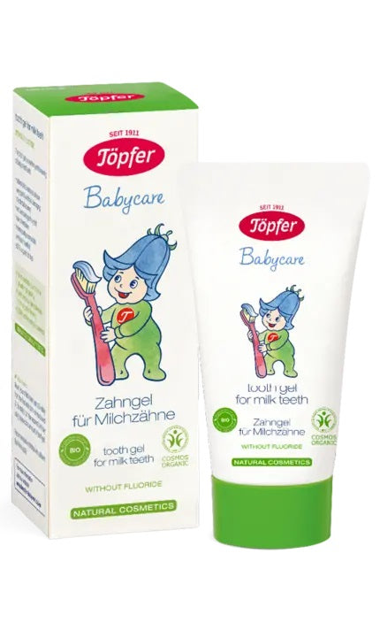 Topfer Babycare gēls piena zobu tīrīšanai ar klijām un kliņģerītēm, 50ml