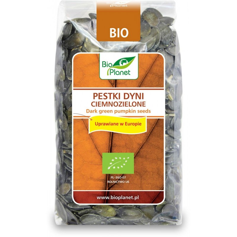 Bio Planet BIO tumši zaļās ķirbju sēklas (EU), 350g