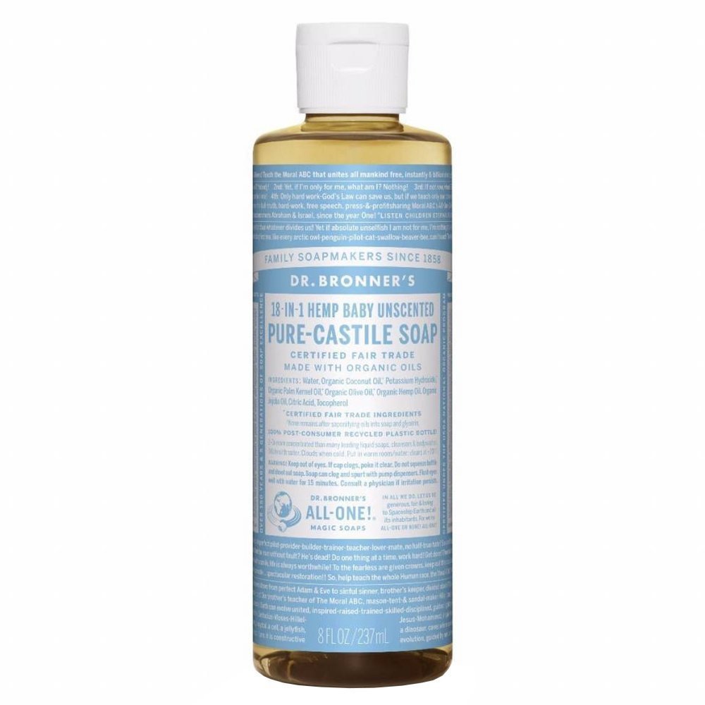 Dr. Bronner`s šķidrās ziepes bērniem, bez aromāta, 240ml