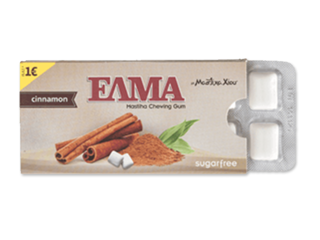 Mastixa Xiou Elma košļājamā gumija ar mastiku un kanēli, bez pievienota cukura, 10gb. x 1,3g