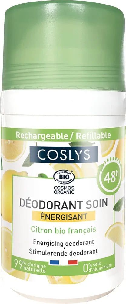 Coslys 48h dezodorants rullītis enerģizējošs ar citronu, 50ml