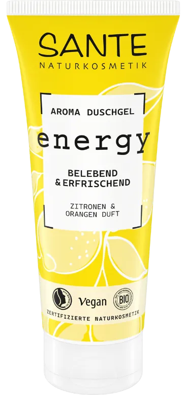 Sante dušas želeja ar bio citroniem un apelsīniem Energy, 200ml
