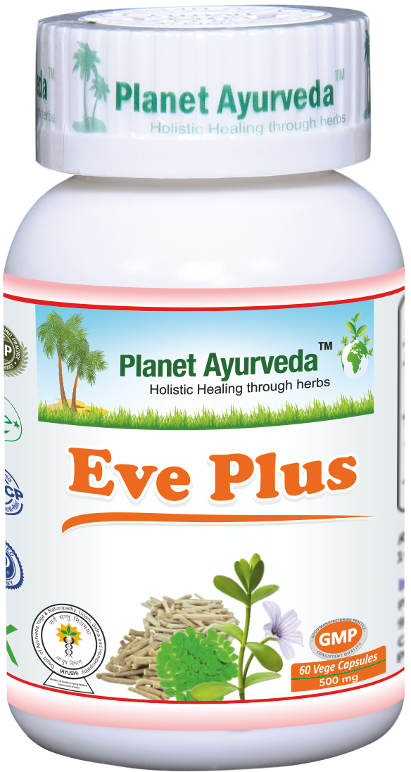 Planet Ayurveda uztura bagātinātājs Eve Plus (sievietēm), 60kaps.