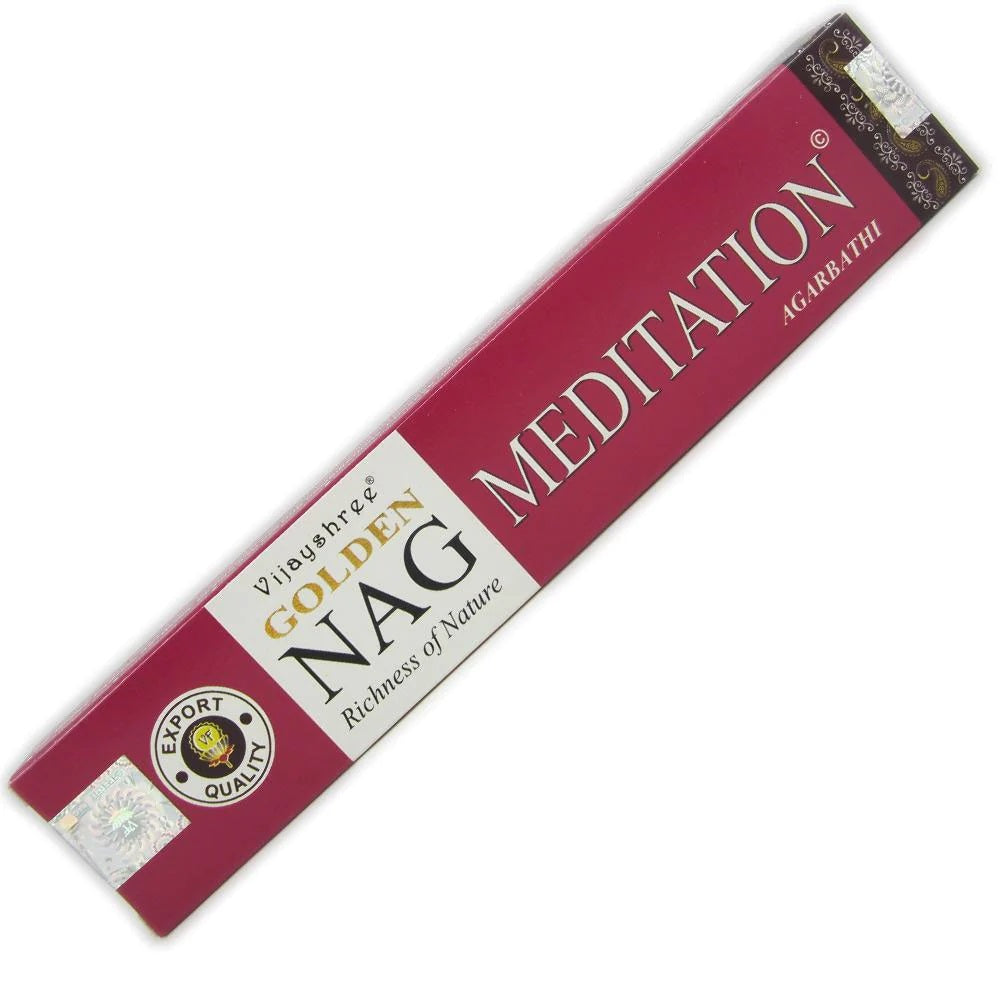 Vijayshree Golden Nag smaržkociņi Meditation, 15g