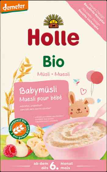 Holle BIO ātri pagatavojamā pilngraudu musli putra zīdaiņiem no 6 mēn., 250g