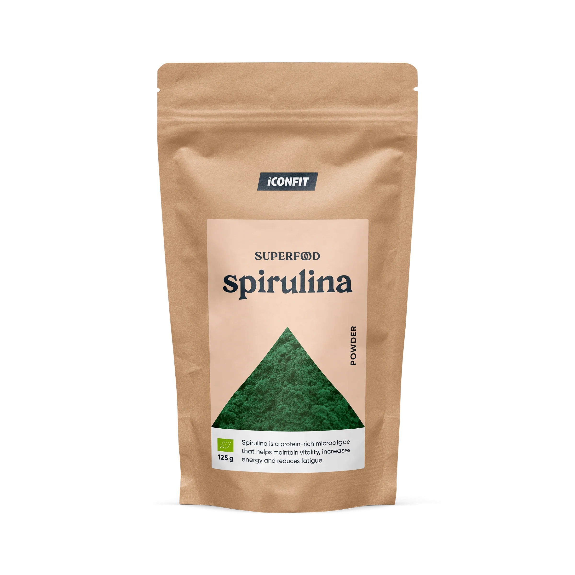 ICONFIT BIO Spirulīnas pulveris, 125g