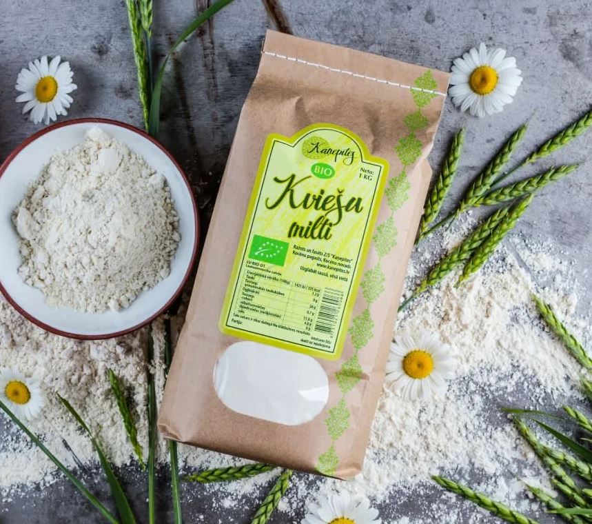 Kaņepītes BIO kviešu milti, 1kg