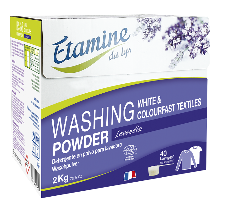Etamine du Lys veļas pulveris baltiem audumiem ar lavandas aromātu, 2kg