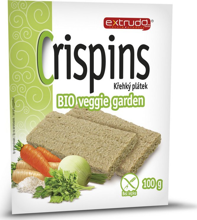 Extrudo BIO kukurūzas sausmaizītes ar dārzeņiem, 100g