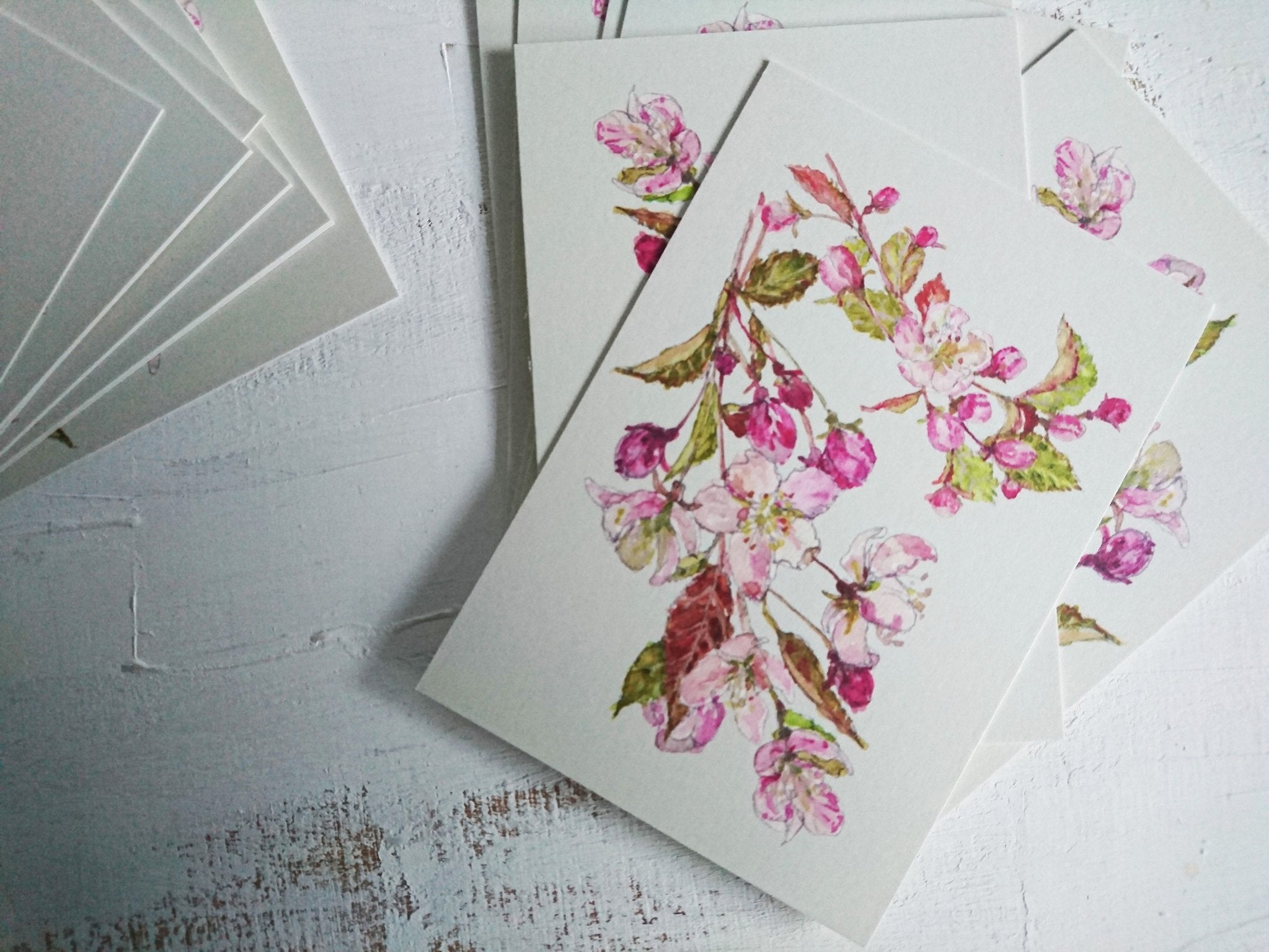 Mydesignpictures kartīte 10*7 cm Plum tree blossom