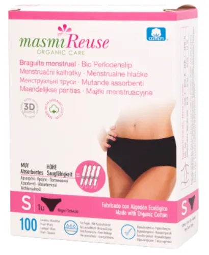 Masmi menstruālās biksītes, S izmērs