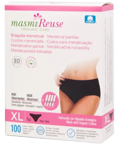 Masmi menstruālās biksītes, XL izmērs