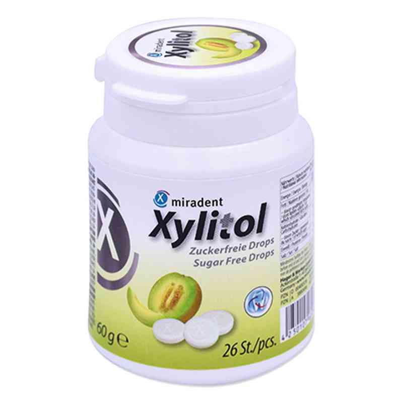 Miradent Xylitol meloņu sūkajamās konfektes ar ksilitolu, 26gb