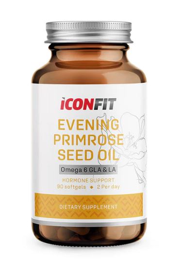 ICONFIT uztura bagātinātājs Naktssveces sēklu eļļa, 90 kapsulas