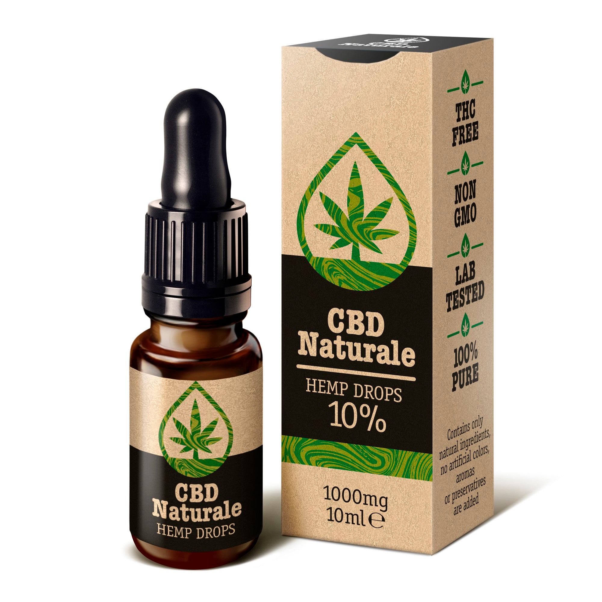 CBD Naturale kaņepju eļļa 10% / 1000 mg, 10ml
