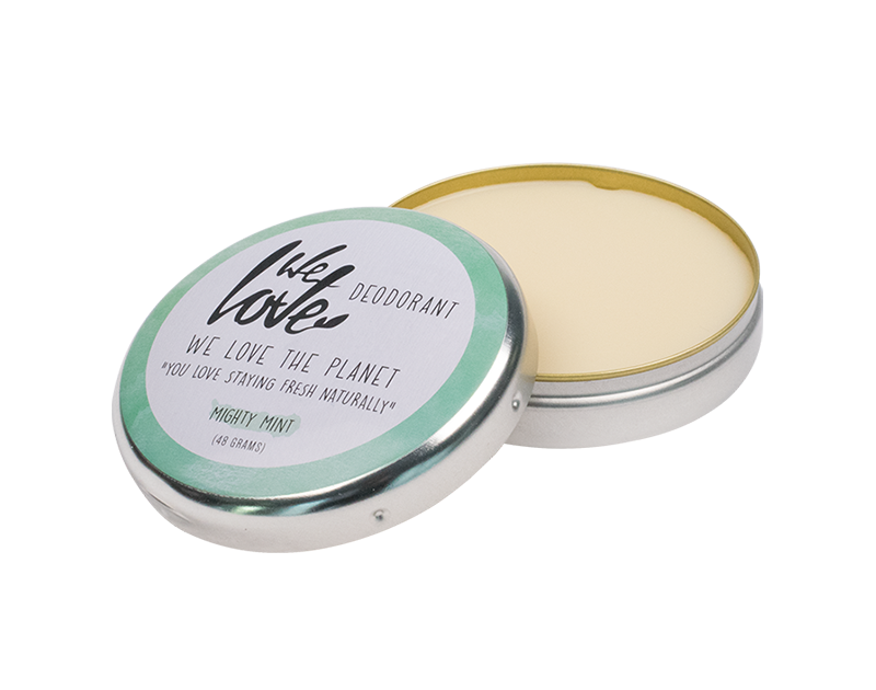 We Love The Planet krēmveida dezodorants ar piparmētru un rozmarīnu "Mighty Mint", 48g