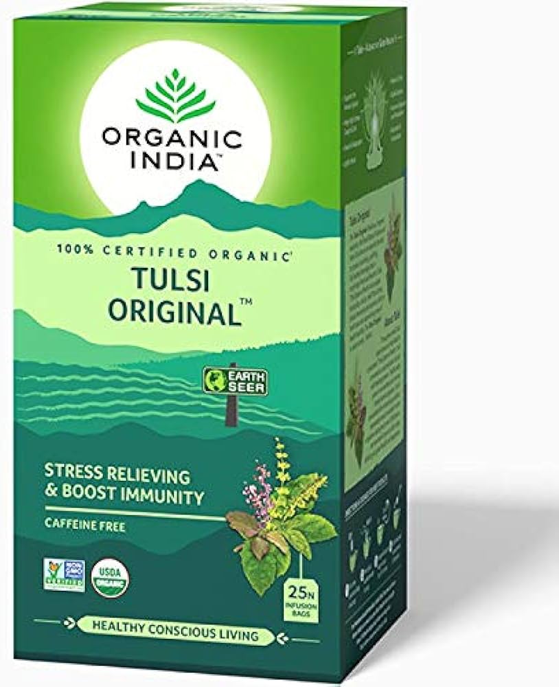 Organic India BIO svētā bazilika tēja Tulsi Original, 25pac.x1,8g