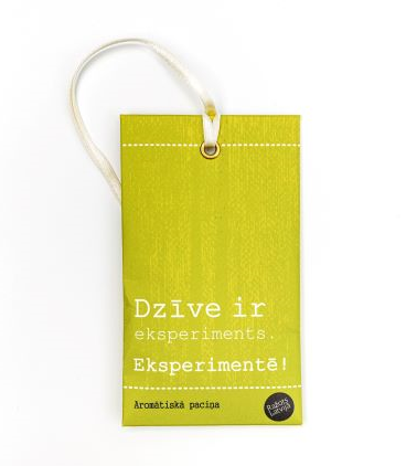 Nature's Bloom aromātiskā paciņa ar citronzāles aromātu "Dzīve ir eksperiments. Eksperimentē!"