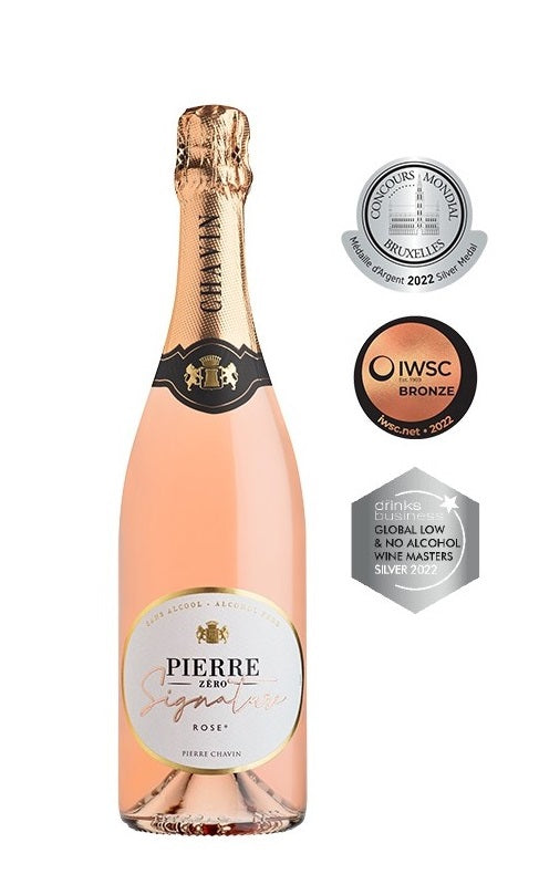 Pierre Zēro Signature Sparkling Rose BIO bezalkoholiskais dzirkstošais vīns Rose 0%, 750ml