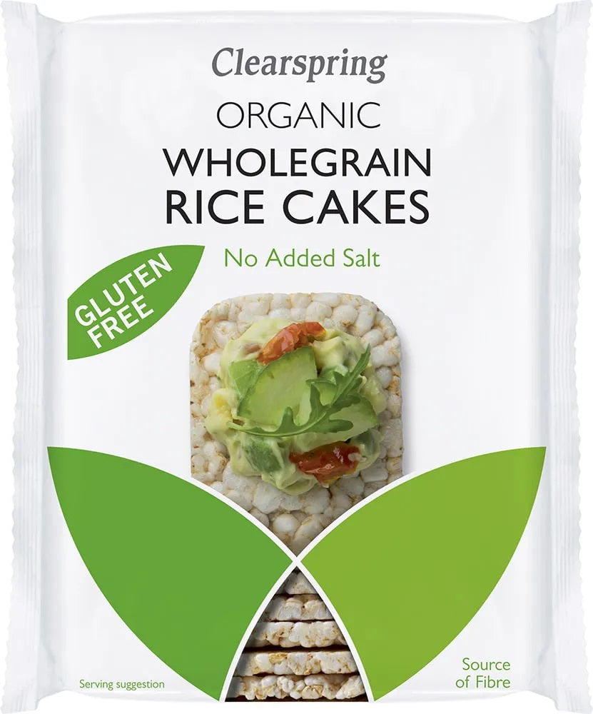Clearspring BIO bezglutēna pilngraudu rīsu galetes bez sāls, 130g