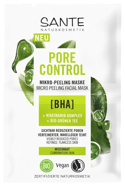 Sante Pore Control maigi attīroša sejas maska 2x4ml