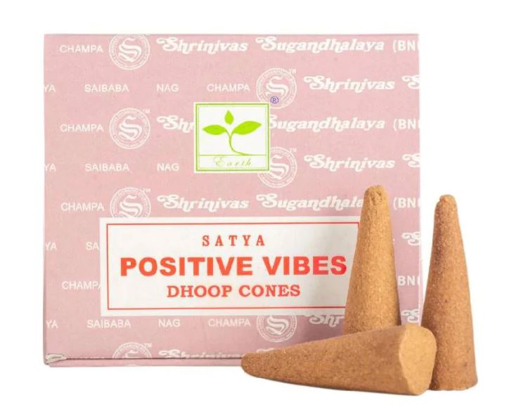 Satya smaržkociņi / konusi Positive Vibes, 12gb.