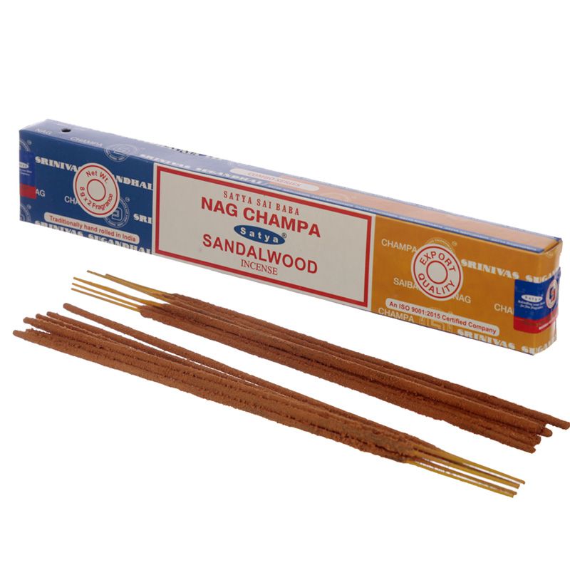 Satya smaržkociņi mix Nag Champa & Sandalwood / Sandalkoks, 8x2g
