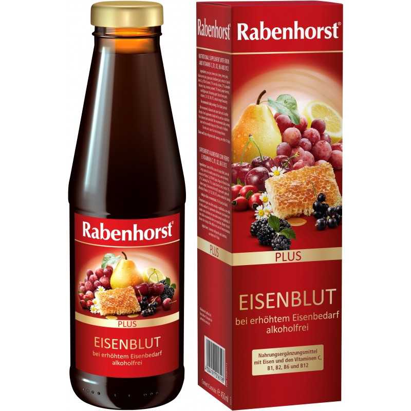 Rabenhorst uztura bagātinātājs ar dzelzi un vitamīniem "Eisenblut", 450ml