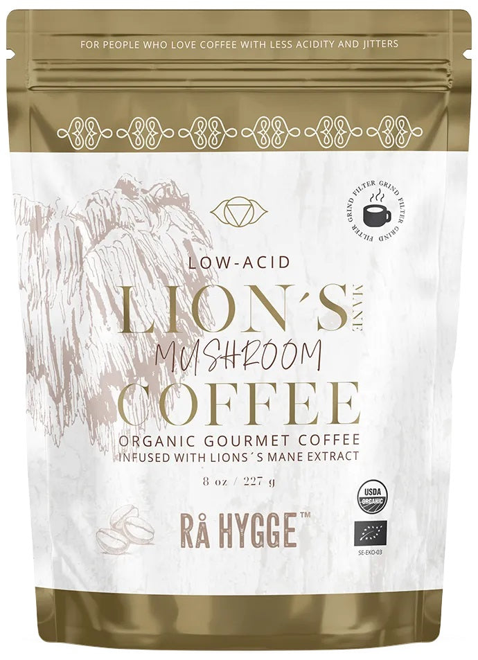 Ra Hygge BIO malta kafija ar Lion's Mane (lauvas krēpēm) sēnēm Focus, 227g