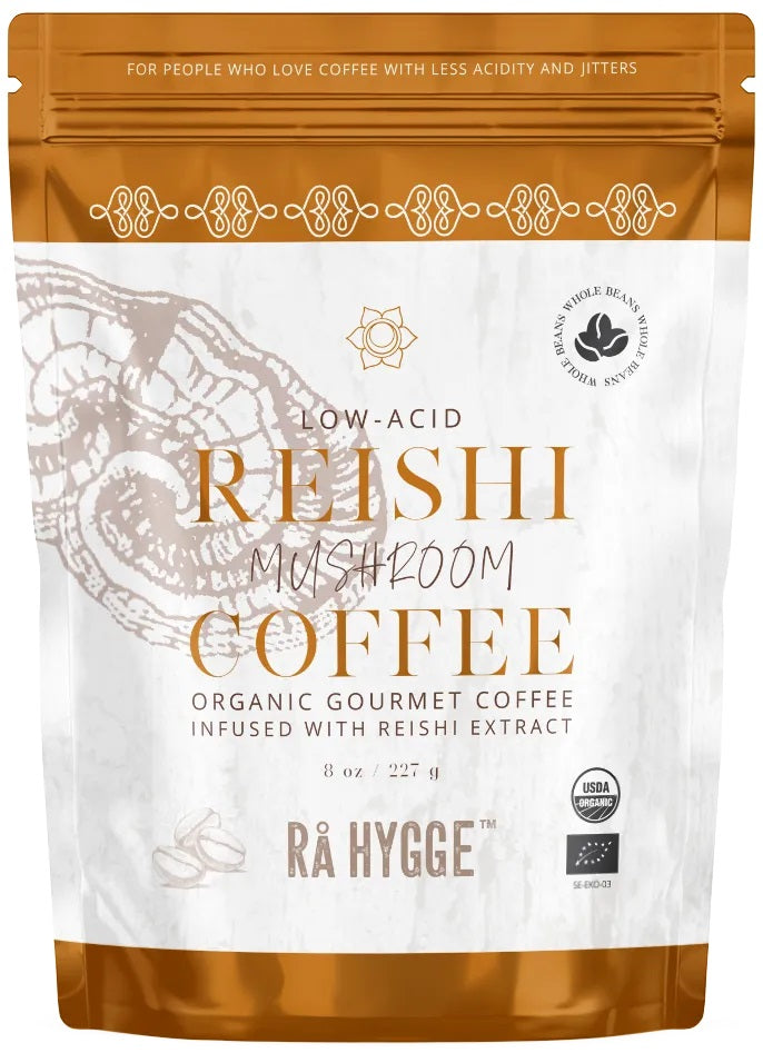 Ra Hygge BIO kafijas pupiņas ar Reishi (reiši) sēnēm Balance, 227g