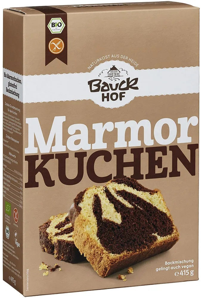 Bauckhof BIO bezglutēna marmorkūkas maisījums, 415g