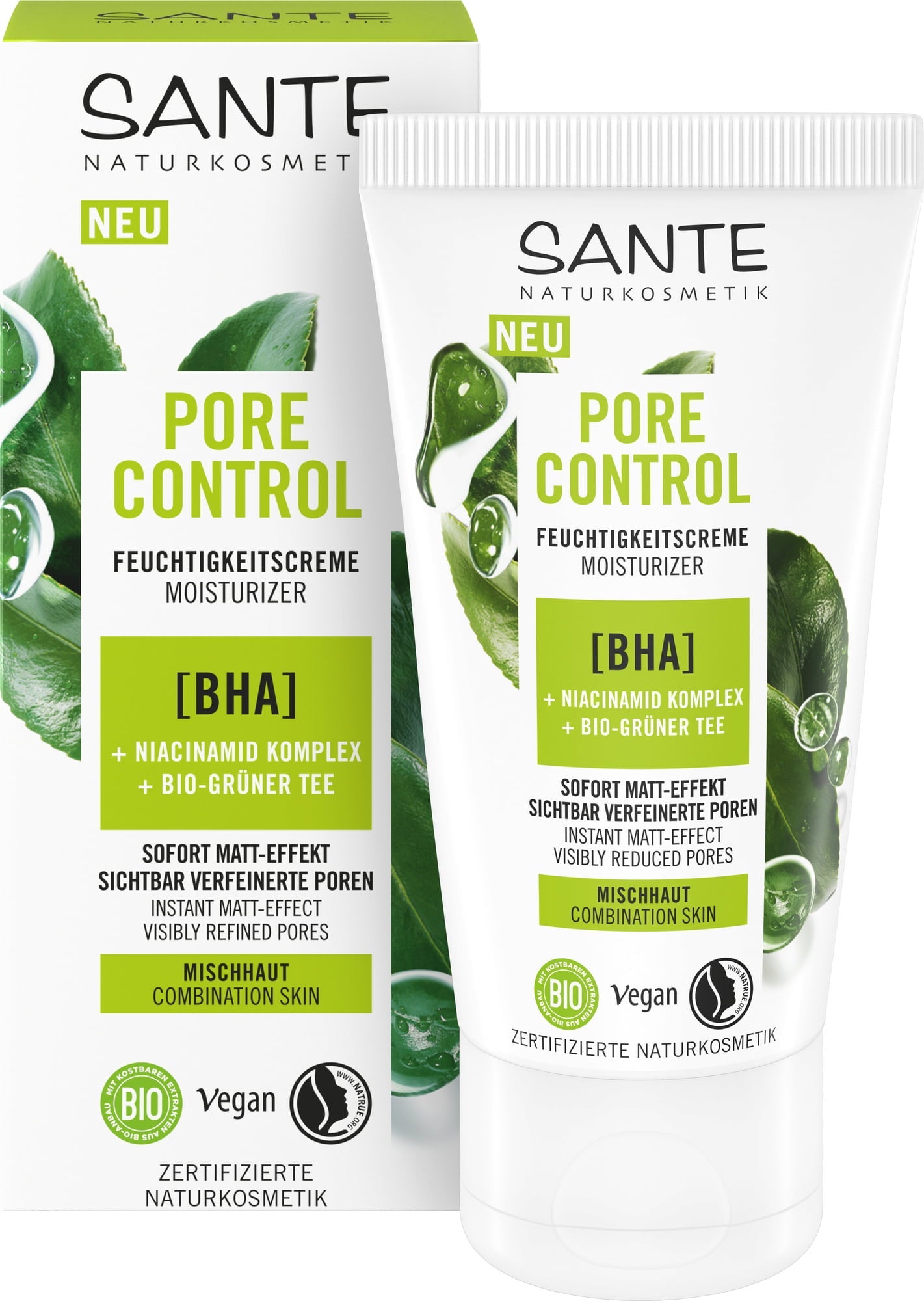 Sante Pore Control mitrinošs sejas krēms, 50ml