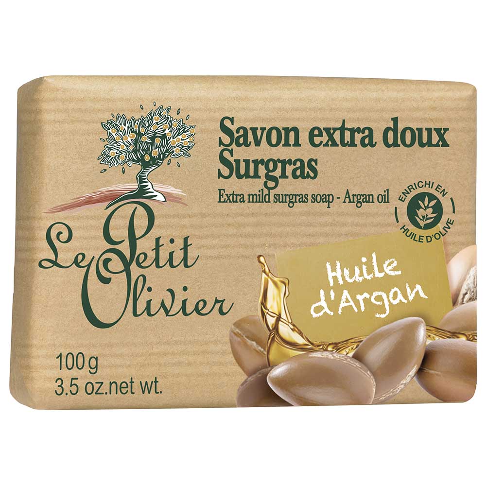 Le Petit Olivier īpaši maigas, barojošas ziepes ar argāna eļļu, 100g