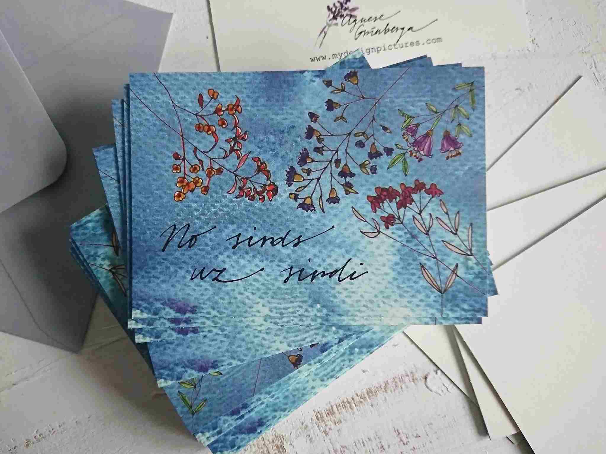 Mydesignpictures kartīte 10*7 cm No sirds uz sirdi