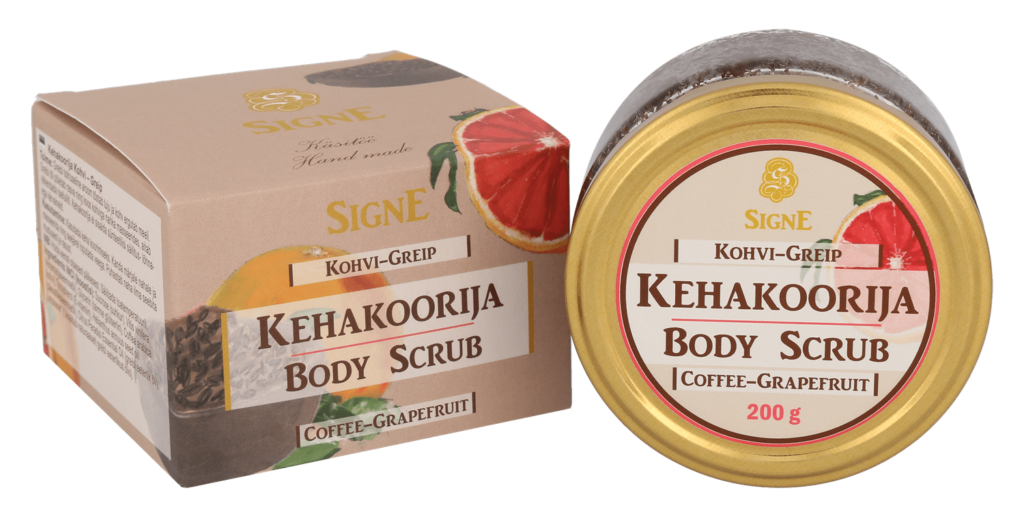 Signe Seebid ķermeņa skrubis ar kafiju un greipfrūtu, 200g