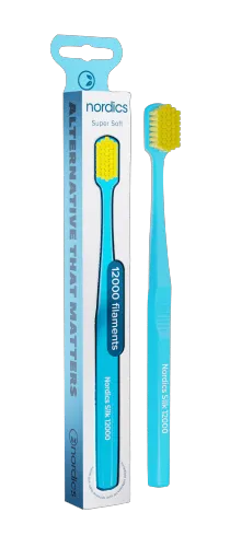 Nordics zobu birste ar ļoti mīkstiem sariem Silk Blue
