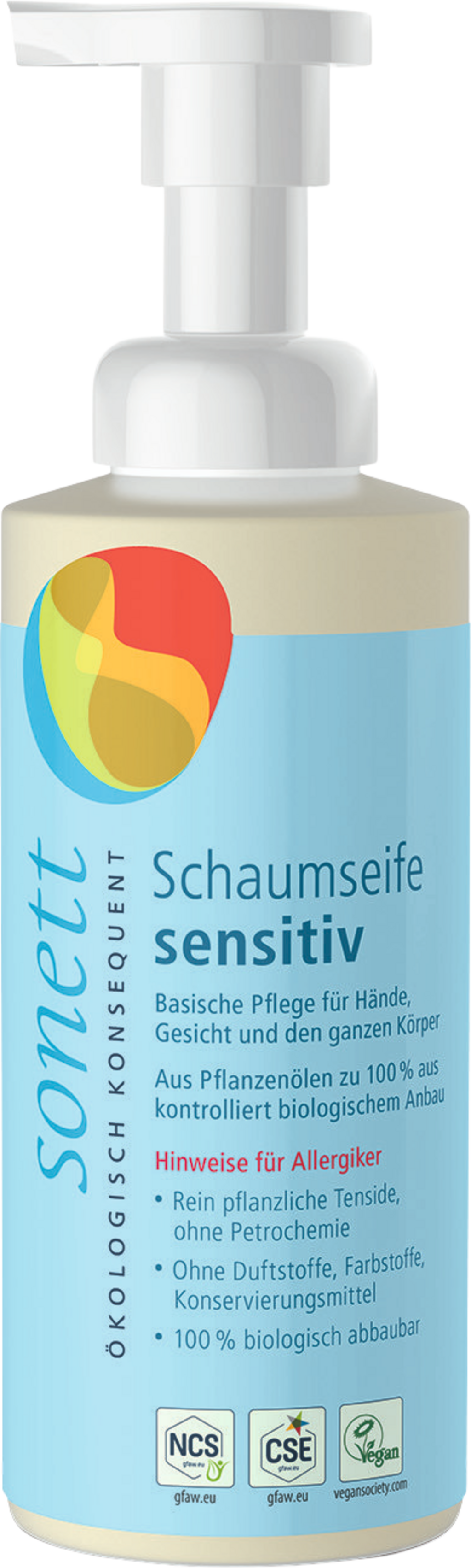 Sonett Neutral šķidrās putu ziepes bērniem, 200ml