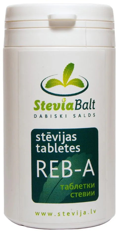 SteviaBalt stēvijas tabletes Reb-A ar dozatoru, 600gb