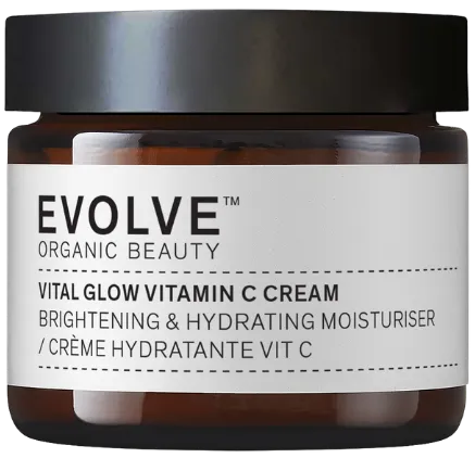 Evolve Organic Beauty vitalizējošs sejas krēms ar C vitamīnu „Vital Glow“, 60ml