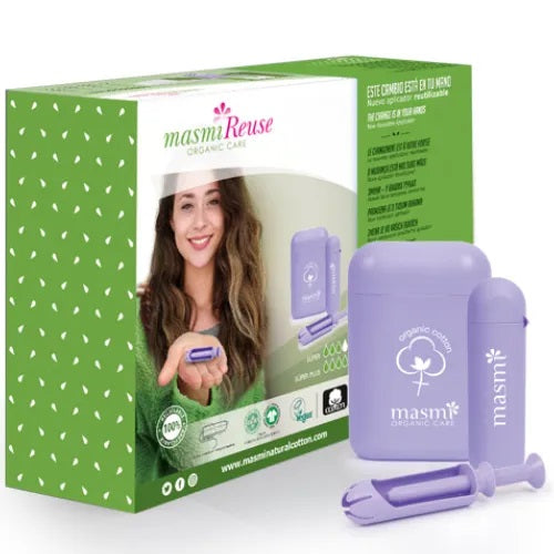 Masmi atkārtoti lietojamu aplikatoru un tamponu komplekts (7super + 7 super plus)