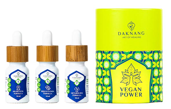 Daknang Vegan Power uztura bagātinātāju komplekts vegāniem, 3 x 10ml